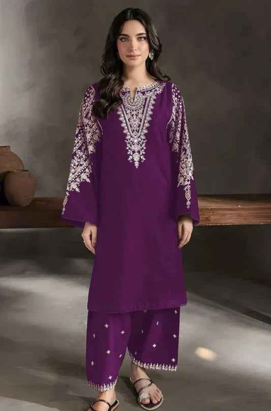 Batik Embroidered lawn 2pc D-0268