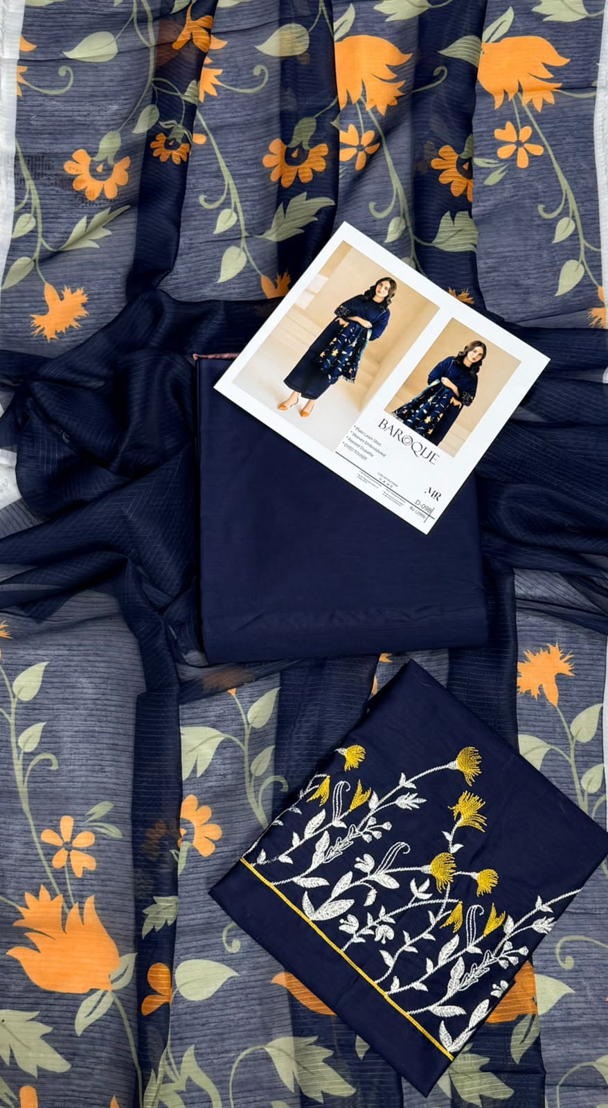 Lawn Suit with Voil Printed Dupatta