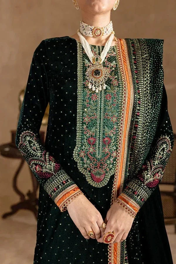 Ansub Jehangir AJ-001 Velvet Embroidered 3pc