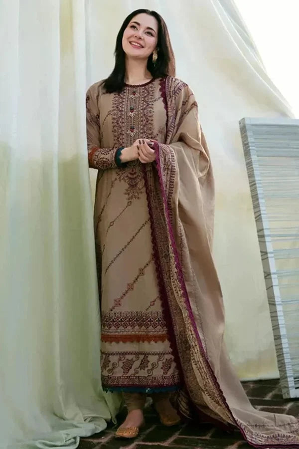 Florant Flo-185 Embroidered Dhanak 3pc