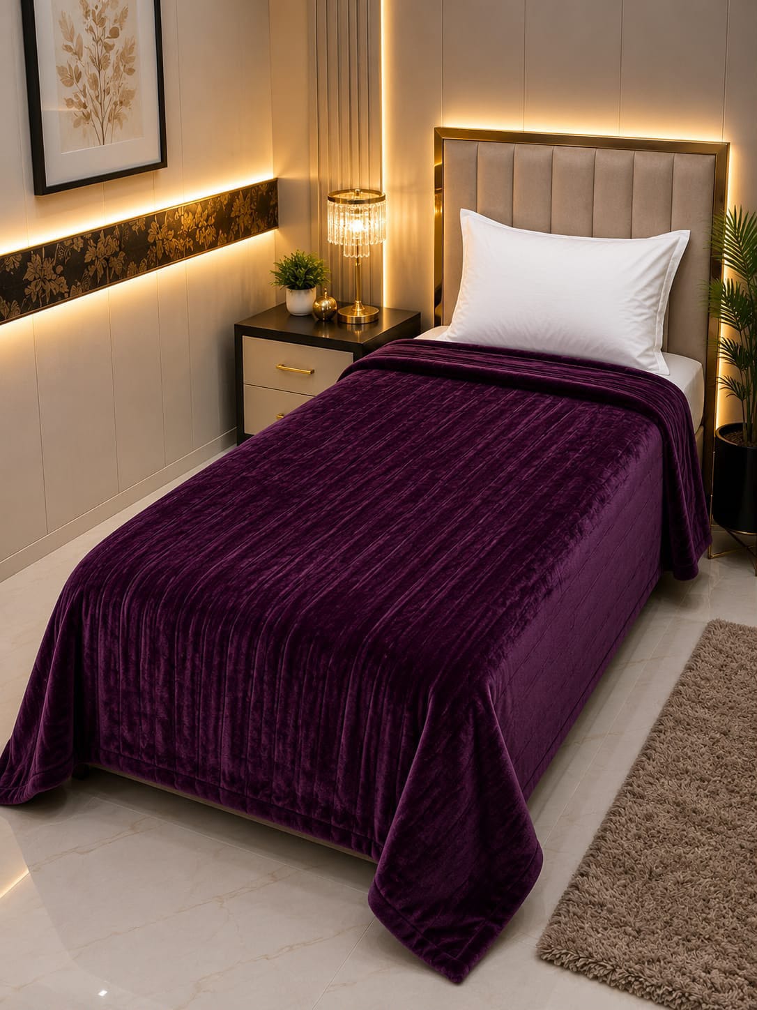 Premium Soft Fleece Fabric AC Blanket