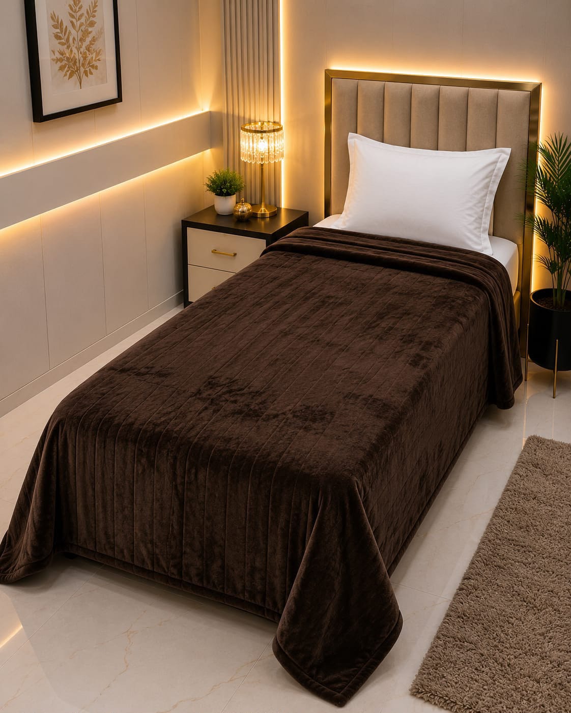 Premium Soft Fleece Fabric AC Blanket