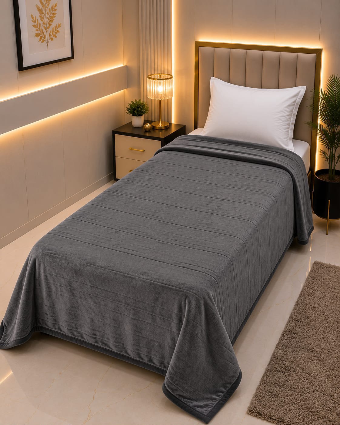 Premium Soft Fleece Fabric AC Blanket