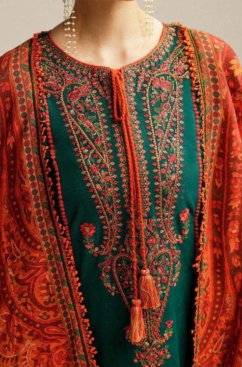 Hussain Rehar SP-01 Embroidered Lawn 3pc