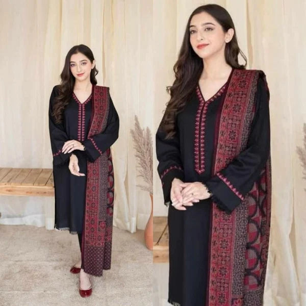 Sapphire SPW-883 Embroidered Dhanak 3pc
